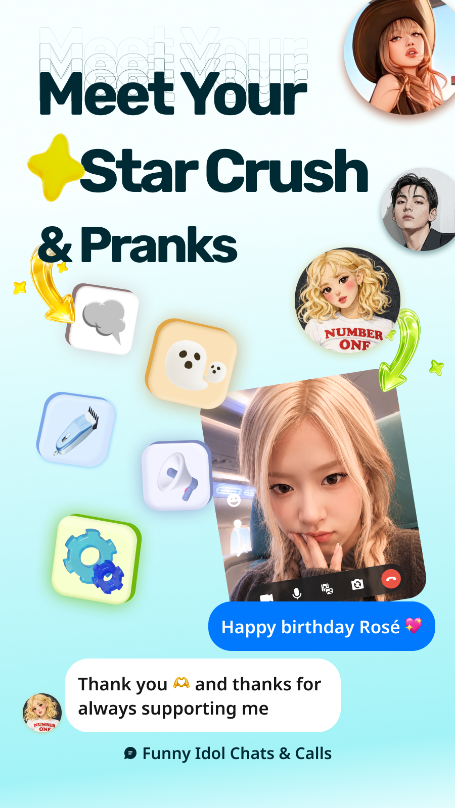 Meet your star crush — home screen